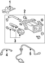 Foto de Valvula Retardo Vacio EGR Original para Lexus Toyota Marca LEXUS Nmero de Parte 258600S020