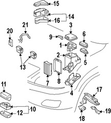 Foto de Caja de Fusibles Original para Toyota Highlander 2006 2007 Lexus RX400h 2006 2007 2008 Marca LEXUS Nmero de Parte 8272148061