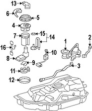 Foto de Solenoide de Purga del Canister Original para Lexus RX400h Lexus GS450h Lexus  Lexus LS600h Toyota Highlander Marca LEXUS Nmero de Parte 7771048020