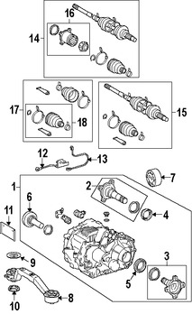 Foto de Sello del Eje Propulsor Original para Lexus  Lexus RX400h Toyota Highlander Marca LEXUS Nmero de Parte 9031138085