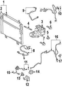 Foto de Manguera Descarga Refrigerante Aire Acondicionado Original para Lexus LS600h 2008 2009 Marca LEXUS Nmero de Parte 8870350040