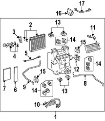 Foto de Sensor de Temperatura de Evaporador Aire Acondicionado Original para Lexus LS600h Lexus LS460 Marca LEXUS Nmero de Parte 8862050010