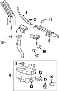 Foto de Tapa de Depsito de Lquido Limpiaparabrisas Original para Toyota Yaris Toyota T100 Toyota RAV4 Lexus LS600h Lexus LS460 Marca LEXUS Nmero de Parte 8531610270