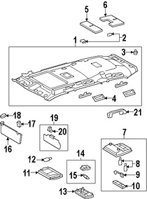 Foto de Interruptor del Techo Corredizo Original para Lexus LX570 2008 2009 Marca LEXUS Nmero de Parte 8401260530