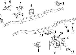 Foto de Soporte Brazo Control Suspension Original para Lexus LX570 Toyota Land Cruiser Marca LEXUS Nmero de Parte 5153460040