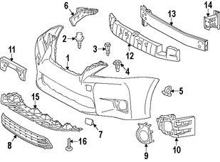 Foto de Riel de soporte de cubierta de parachoques Original para Lexus CT200h Marca LEXUS Nmero de Parte 5211576011