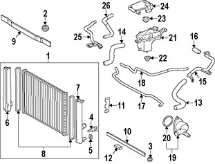 Foto de Manguera de Rebose Refrigerante de Motor Original para Toyota Prius Toyota  Lexus CT200h Marca LEXUS Nmero de Parte 1626137070