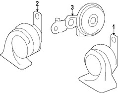 Foto de Claxon / Corneta / Bocina / Pito Original para Lexus CT200h Lexus HS250h Marca LEXUS Nmero de Parte 8652075010