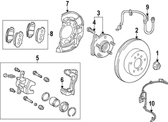 Foto de Cubierta de Polvo de Frenos Original para Lexus CT200h Toyota Prius Toyota Marca LEXUS Nmero de Parte 4778147030