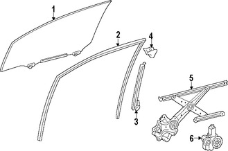 Foto de Regulador de Vidrio Automatico Original para Lexus CT200h Lexus RX350 Lexus  Lexus HS250h Marca LEXUS Nmero de Parte 698010E020