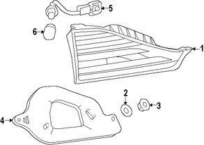 Foto de Conjunto de luz de retroceso Original para Lexus CT200h Marca LEXUS Nmero de Parte 8158176020