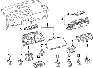 Foto de Interruptor de Espejo Retrovisor Exterior Original para Lexus HS250h Lexus Marca LEXUS Nmero de Parte 8487275050