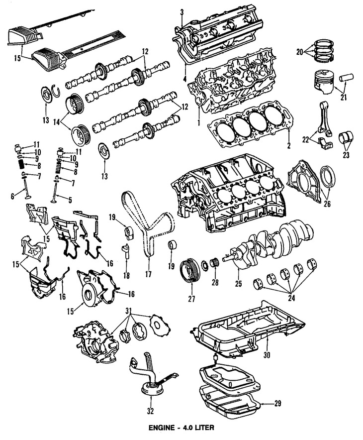 Foto de Juego Completo Empacaduras del Motor Original para Lexus LS400 1990 1991 1992 1993 1994 Marca LEXUS Nmero de Parte 0411150021