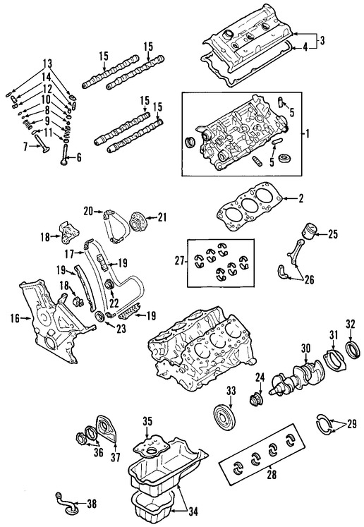 Foto de Motor Completo Original para Lexus IS250 2006 2007 2008 Marca LEXUS Nmero de Parte 1900031B00