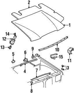 Foto de Panel de Cap Original para Mazda B2300 Mazda  Mazda B3000 Mazda B4000 Marca MAZDA Nmero de Parte ZZP052310