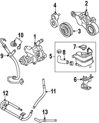 Foto de Enfriador Direccin Asistida Original para Mazda B3000 2007 Marca MAZDA Nmero de Parte 1FAC32591