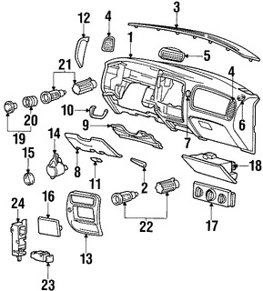 Foto de Interruptor de Luz anti-niebla Original para Mazda B2300 Mazda  Mazda B3000 Mazda B4000 Marca MAZDA Nmero de Parte ZZP066172