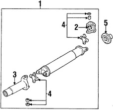 Foto de Eje de Transmisin Original para Mazda B2300 Mazda  Mazda B3000 Mazda B4000 Marca MAZDA Nmero de Parte 1F7125100A