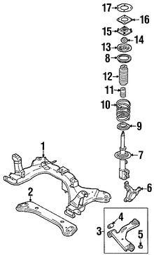 Foto de Aislante de Muelle Original para Mazda Tribute Marca MAZDA Nmero de Parte EC01340A3A