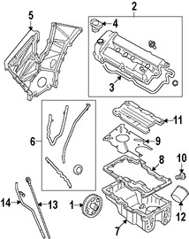 Foto de Cubierta de Correa del Tiempo Original para Mazda Tribute 2008 Marca MAZDA Nmero de Parte ZZC510500