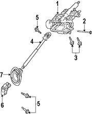 Foto de Columna de Direccion Original para Mazda Tribute 2008 2009 2010 2011 Marca MAZDA Nmero de Parte ZZ2A32100C