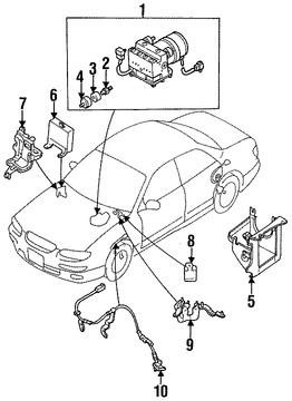 Foto de Mdulo de control de ABS Original para Mazda Millenia 1995 Marca MAZDA Nmero de Parte T00767650