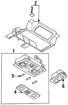 Foto de Lente de luz de mapa Original para Mazda Millenia 1995 1996 Marca MAZDA Nmero de Parte T0016997306