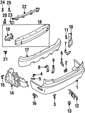 Foto de Guardasalpicaduras del parachoques Original para Mazda Millenia Marca MAZDA Nmero de Parte TA0150340A