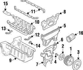 Foto de Empacadura de Crter Original para Mazda 323 Mazda Protege Mazda Miata Mazda MX-3 Marca MAZDA Nmero de Parte B54110427