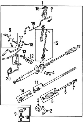 Foto de Linea de Presin Direccin Hidrulica Original para Mazda Protege Mazda Protege5 Marca MAZDA Nmero de Parte BJ0E32460