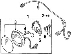 Foto de Luz de Niebla Original para Mazda Protege 2002 2003 2001 Mazda Protege5 2003 2002 Marca MAZDA Nmero de Parte BN5V51680