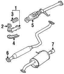 Foto de Tubo de Escape Original para Mazda Protege 2002 2003 2001 Mazda Protege5 2003 2002 Marca MAZDA Nmero de Parte FSE640500B