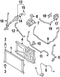 Foto de Kit de Termostato de Refrigerante del Motor  Original para Mazda 3 Mazda 5 Mazda MX-5 Miata Marca MAZDA Nmero de Parte LF7015170