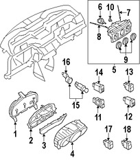 Foto de Interruptor de Control Motor del Ventilador Original para Mazda 3 2004 2005 2006 2007 2008 2009 Marca MAZDA Nmero de Parte BP4K61C50