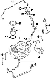 Foto de Lnea de Combustible Original para Mazda 3 2004 2005 2006 2007 2008 2009 Marca MAZDA Nmero de Parte BN8B4251YC