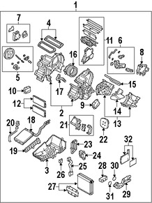 Foto de Mando de la Compuerta Mezcladora Original para Mazda 3 2010 2011 2012 2013 Marca MAZDA Nmero de Parte BBM561A60