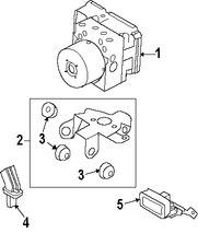 Foto de Modulador de frenos ABS Original para Mazda 3 2010 2011 Marca MAZDA Nmero de Parte BBY7437AZD