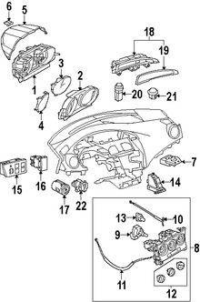 Foto de Interruptor de Control Motor del Ventilador Original para Mazda 3 2010 2011 2012 2013 Marca MAZDA Nmero de Parte BBM461200