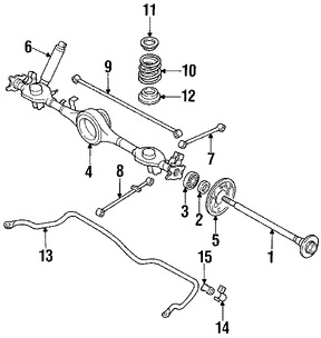 Foto de Rodamiento de Eje Propulsor Original para Mazda MPV Marca MAZDA Nmero de Parte H26026175