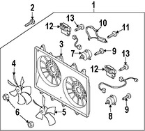 Foto de Cubierta de ventilador de enfriamiento del motor Original para Mazda CX-9 Marca MAZDA Nmero de Parte CY0315210C