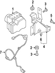 Foto de Conjunto hidrulico de frenos ABS Original para Mazda CX-9 2008 2009 Marca MAZDA Nmero de Parte TD74437A0D