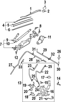 Foto de Adaptador Escobilla Limpiaparabrisa Original para Mazda CX-9 Marca MAZDA Nmero de Parte TD1267332