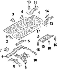 Foto de Bandeja de Piso Original para Mazda CX-9 2007 2008 2009 Marca MAZDA Nmero de Parte TDY45360Z