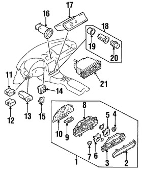 Foto de Carcasa del tomacorriente para accesorios 12 volti Original para Mazda Miata Mazda Protege Mazda Protege5 Marca MAZDA Nmero de Parte N06666251