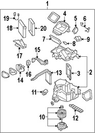 Foto de Motor de Control de Ajuste de Aire HVAC Original para Mazda MX-5 Miata Marca MAZDA Nmero de Parte NE5161B60