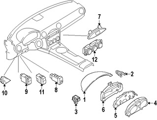 Foto de Panel de Instrumentos Original para Mazda MX-5 Miata 2008 Marca MAZDA Nmero de Parte NH0555471A