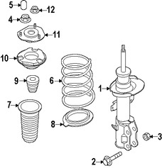 Foto de Puntal Suspensin Original para Mazda 2 2011 2012 2013 2014 Marca MAZDA Nmero de Parte D6513438XC