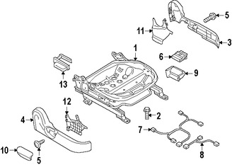 Foto de Panel lateral de Asiento Original para Mazda 2 2011 2012 2013 2014 Marca MAZDA Nmero de Parte DR61881LX02