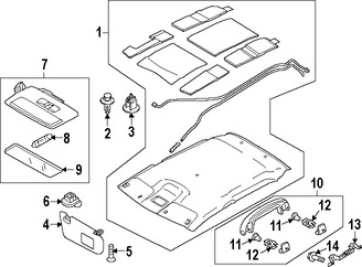 Foto de Parasol / Visera Original para Mazda 2 2011 2012 2013 2014 Marca MAZDA Nmero de Parte DR9169270A75