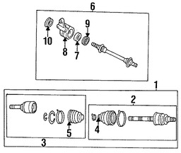 Foto de Sello Semieje Junta Homocinetica Original para Mazda 626 Mazda Millenia Mazda MX-6 Mazda CX-7 Mazda CX-9 Mazda 6 Marca MAZDA Nmero de Parte G56925742